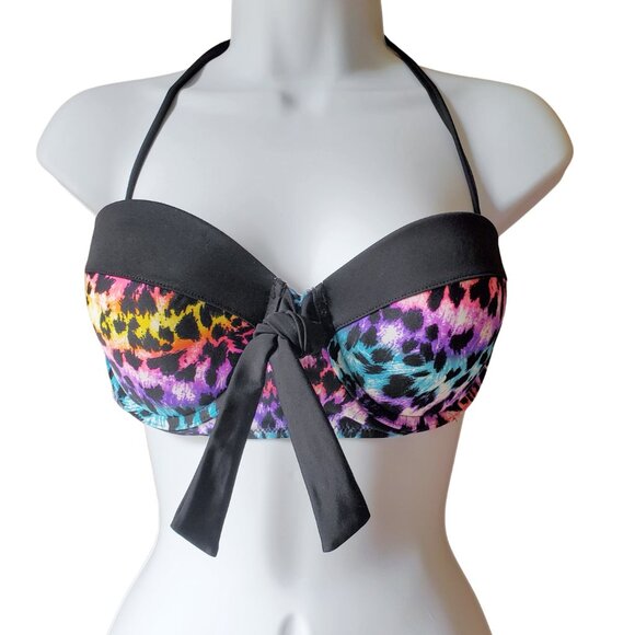 OP Rainbow Leopard Print Women's Bikini - Picture 4 of 13